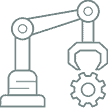 Manufacturing with 25 different technology icon