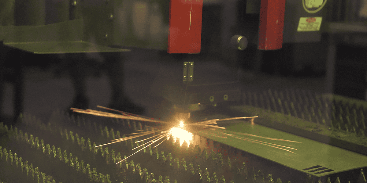 Example of industrial laser cutting material